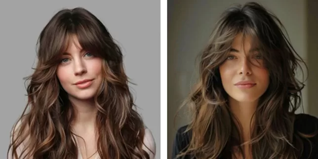 Capas Largas con Flequillo o también llamado “long butterfly”