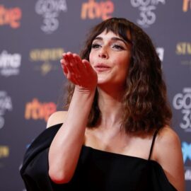 Actress Belen Cuesta at photocall for the 35th annual Goya Film Awards in Malaga on Saturday, 06 March 2021.